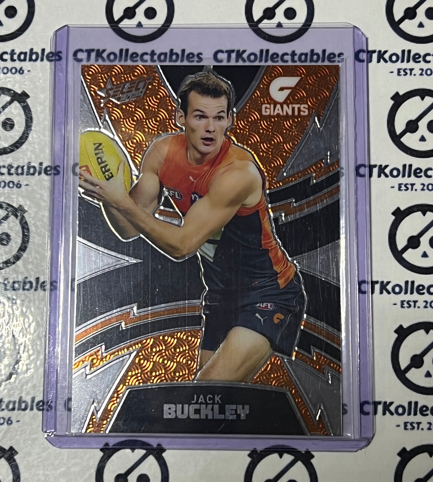 2024 AFL SELECT FOOTY STARS JACK BUCKLEY # LT157 LUMINOUS /599 GWS GIANTS