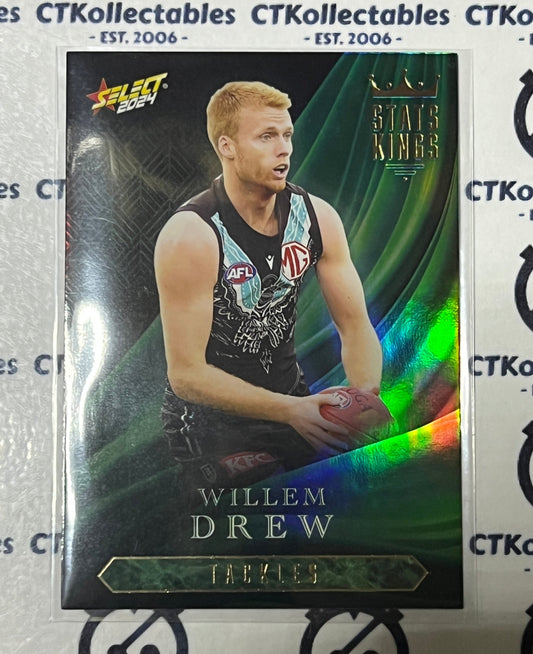 2024 AFL SELECT FOOTY STARS WILLEM DREW # SK65 STATS KINGS PORT ADELAIDE POWER