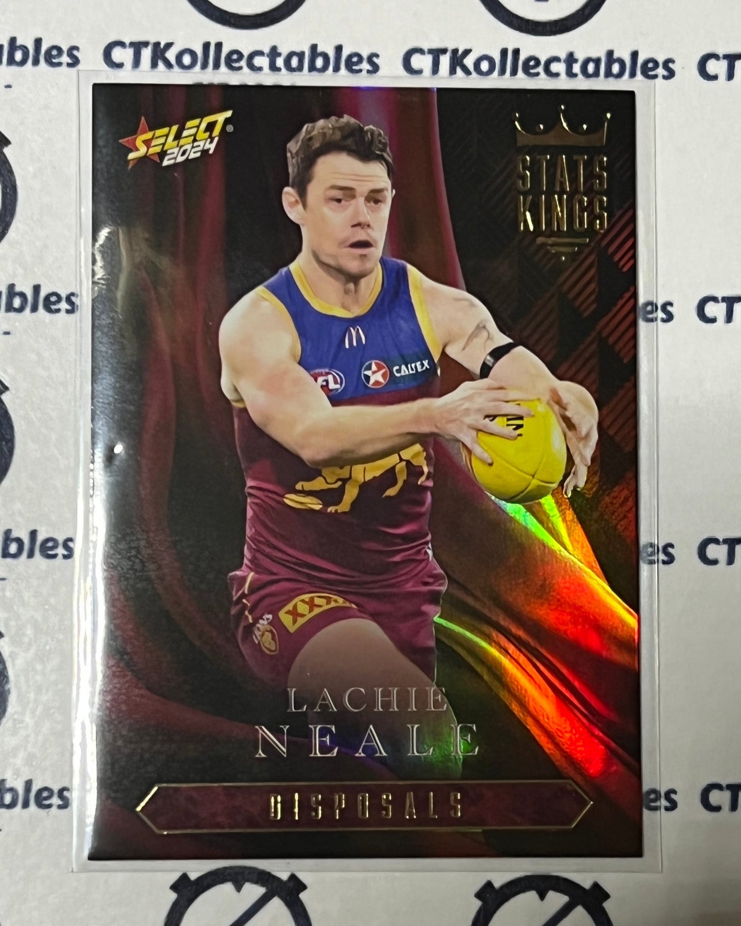 2024 AFL SELECT FOOTY STARS LACHIE NEALE # SK6 STATS KINGS BRISBANE LIONS