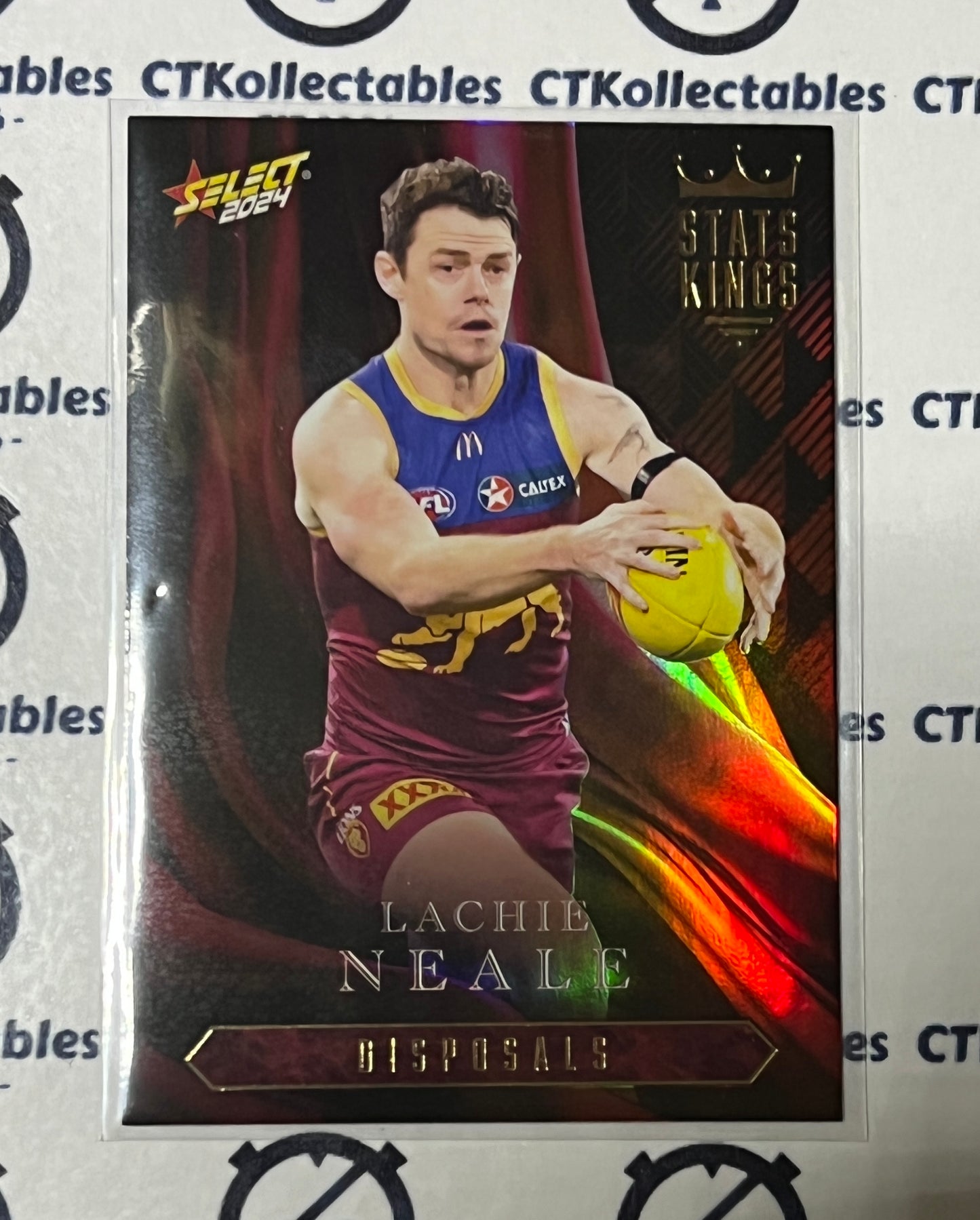 2024 AFL SELECT FOOTY STARS LACHIE NEALE # SK6 STATS KINGS BRISBANE LIONS