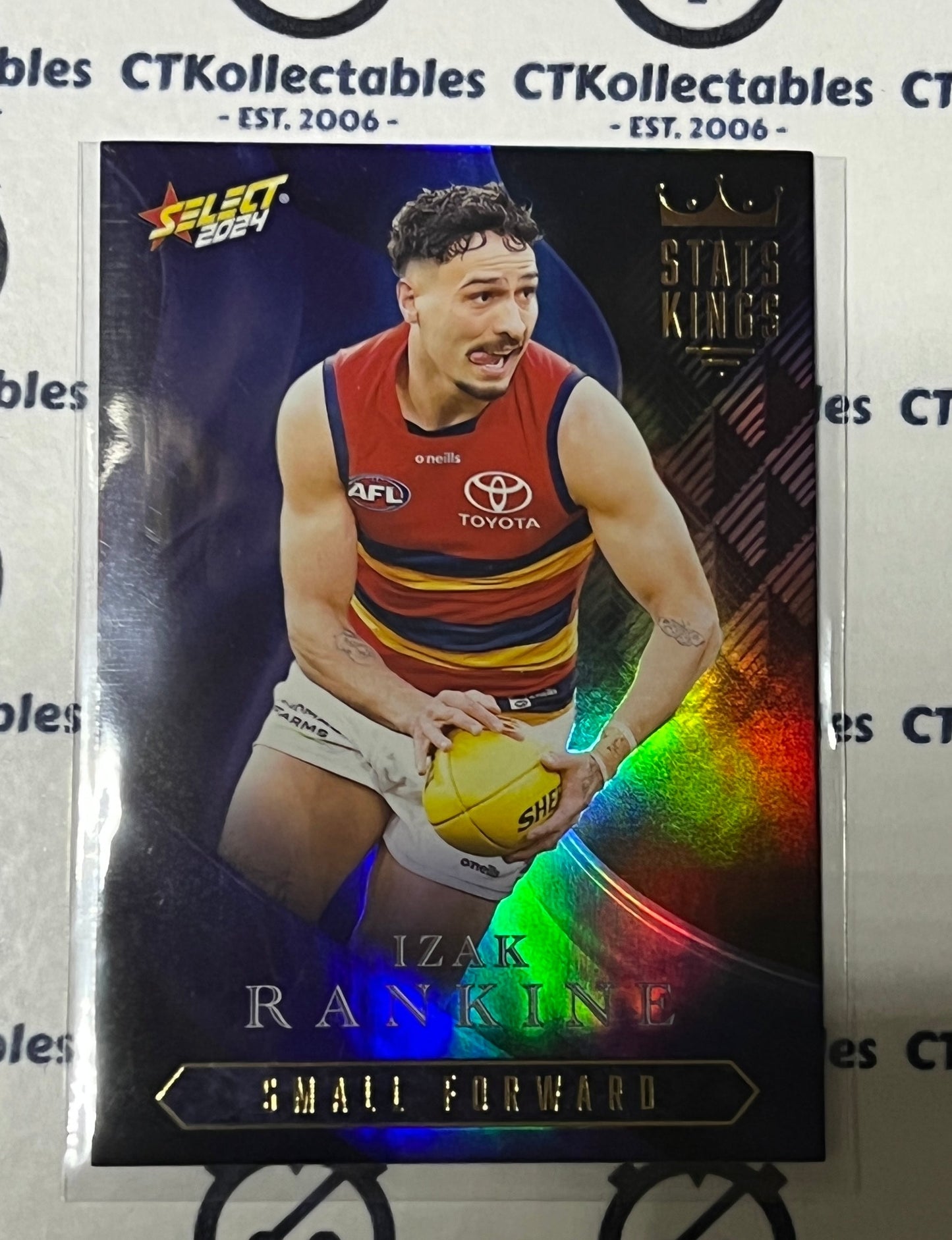 2024 AFL SELECT FOOTY STARS IZAK RANKINE # SK4 STATS KINGS ADELAIDE CROWS