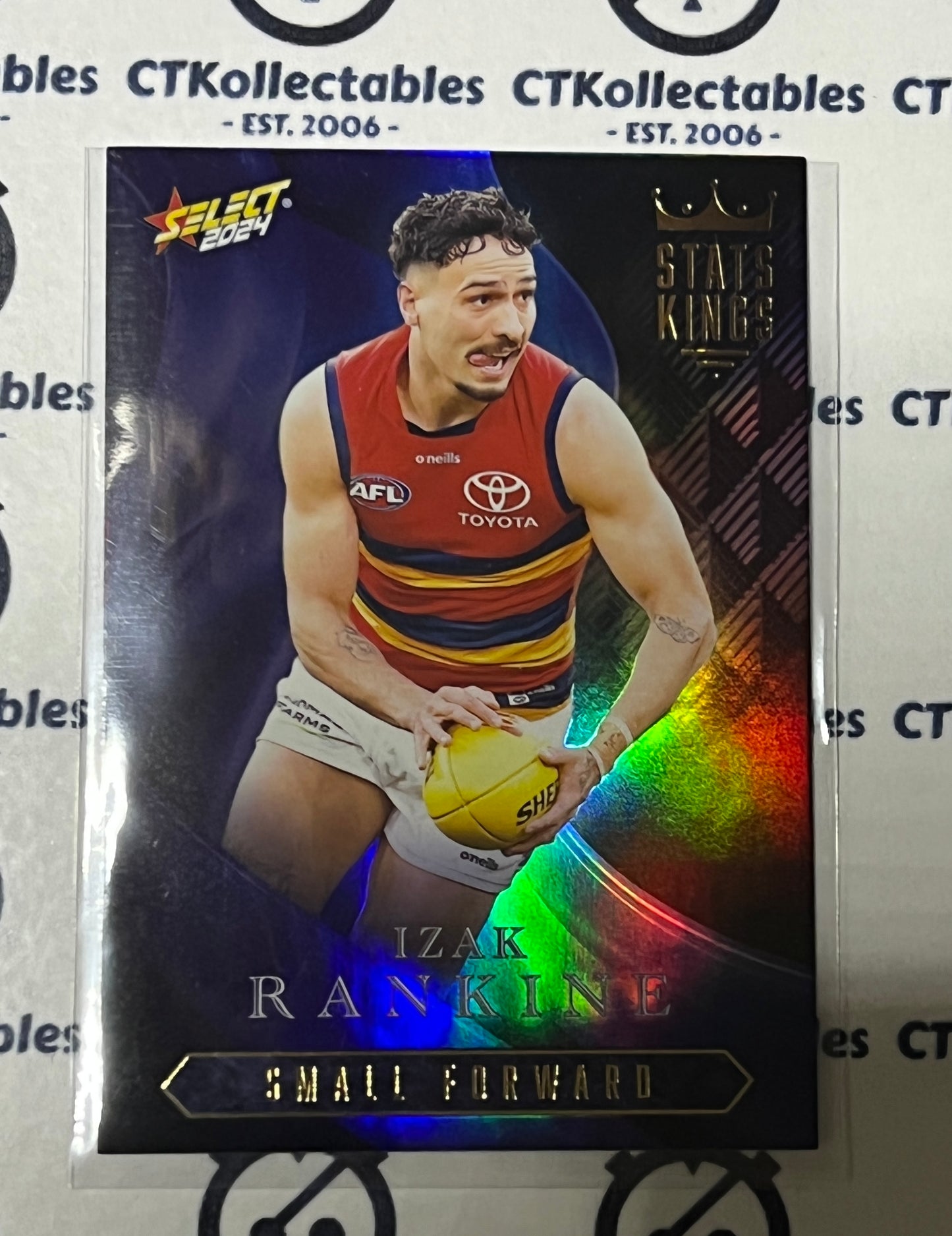 2024 AFL SELECT FOOTY STARS IZAK RANKINE # SK4 STATS KINGS ADELAIDE CROWS