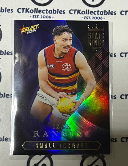 2024 AFL SELECT FOOTY STARS IZAK RANKINE # SK4 STATS KINGS ADELAIDE CROWS