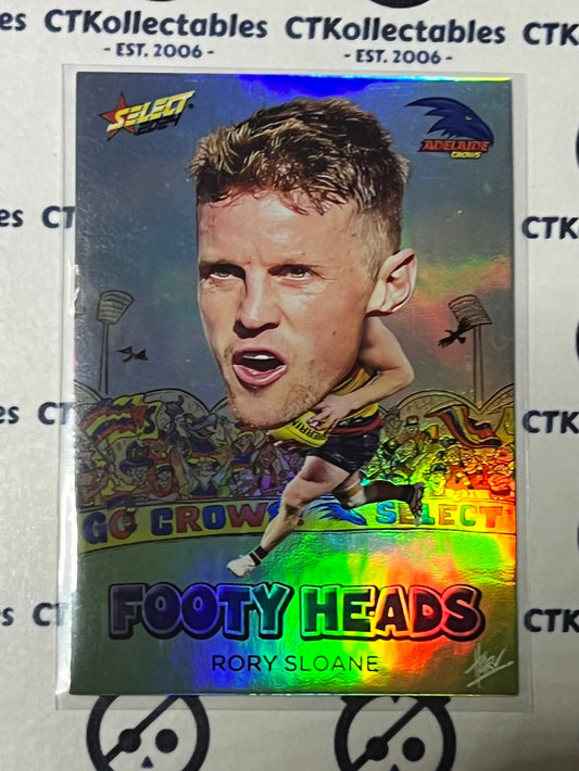 2024 AFL SELECT FOOTY STARS RORY SLOANE # FH4 FOOTY HEADS ADELAIDE CROWS