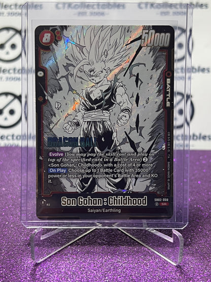 DRAGON BALL SUPER MANGA BOOSTER 02 SON GOKU : CHILDHOOD # SB02-008 SR FOIL CARD 2025