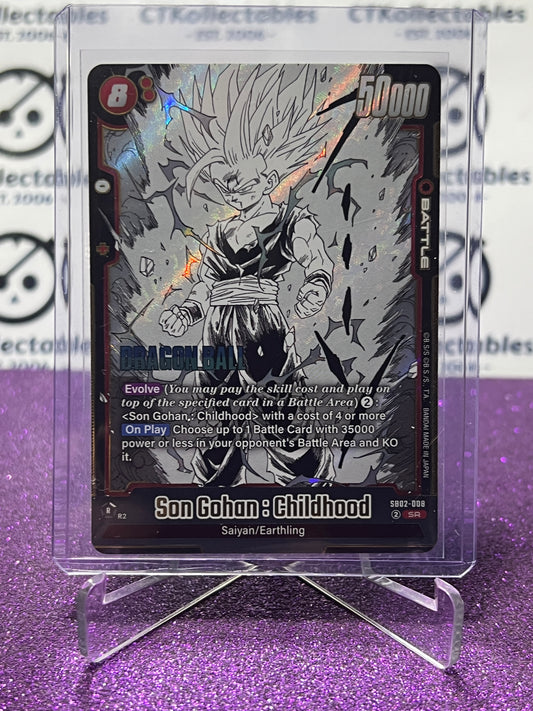 DRAGON BALL SUPER MANGA BOOSTER 02 SON GOKU : CHILDHOOD # SB02-008 SR FOIL CARD 2025