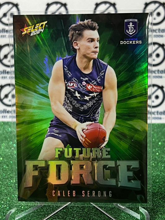 2024 AFL SELECT FOOTY STARS CALEB SERONG # FFG29 FUTURE FORCE 037 FREMANTLE DOCKERS