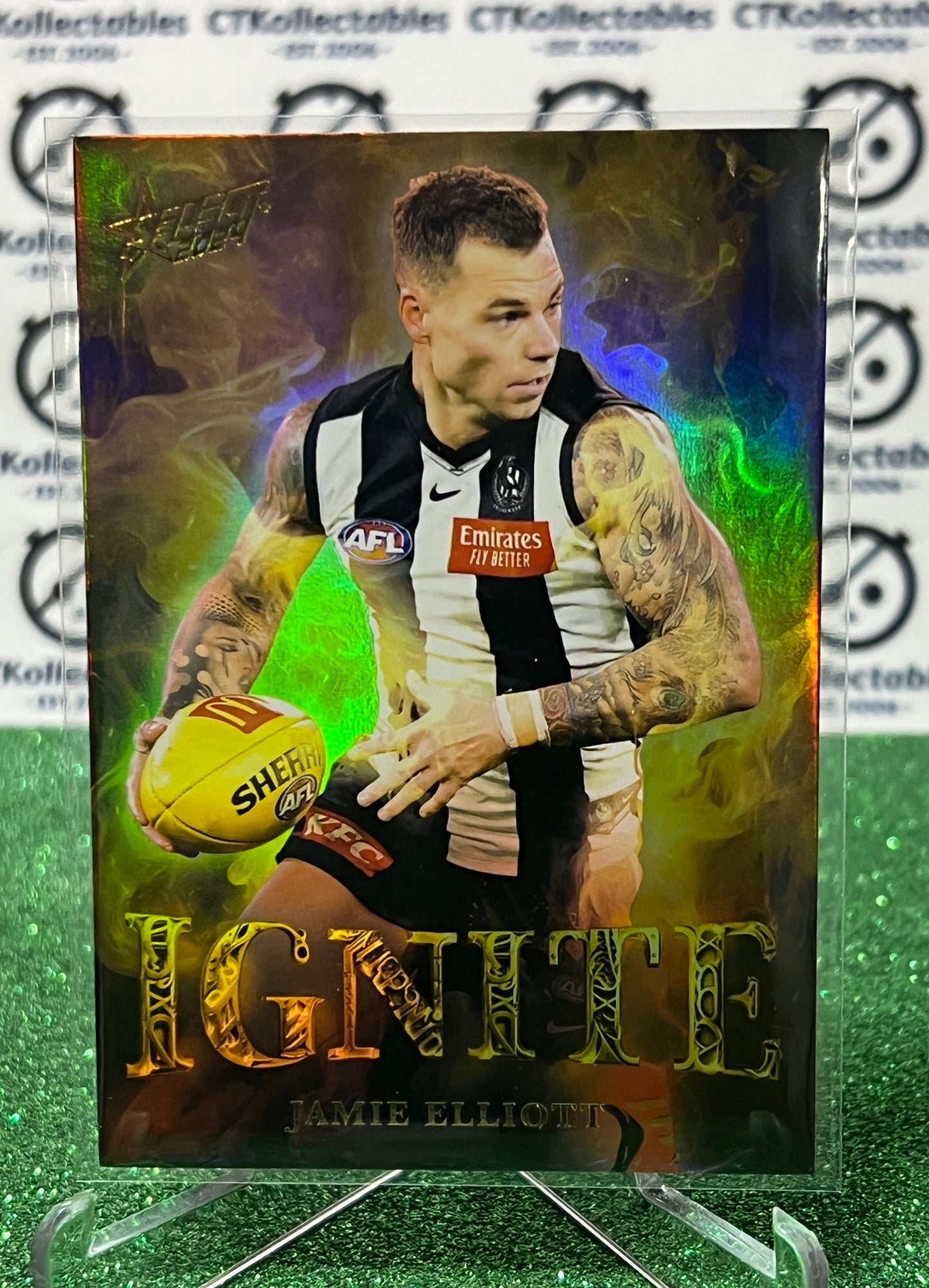 2024 AFL SELECT FOOTY STARS JAMIE ELLIOTT # IGG15 IGNITE 051 COLLINGWOOD MAGPIES