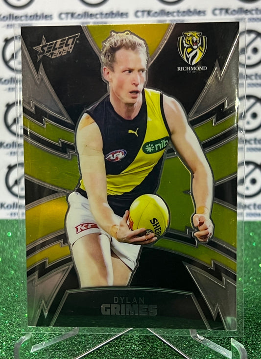 2024 AFL SELECT FOOTY STARS DYLAN GRIMES # LT294 LUMINOUS /599 RICHMOND TIGERS