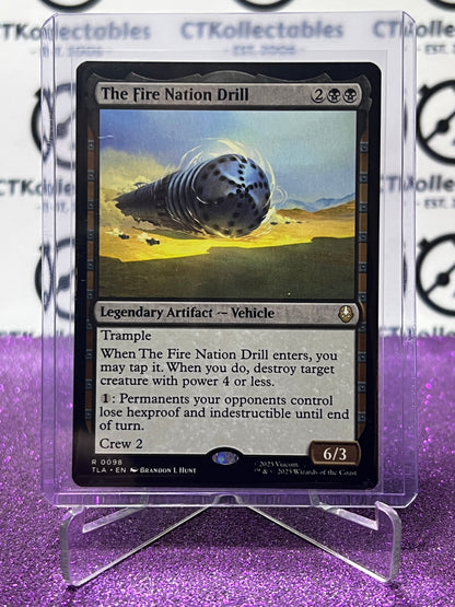 2025 MAGIC THE GATHERING AVATAR THE LAST AIRBENDER THE FIRE NATION DRILL # R 0098 NON-FOIL LAND CARD