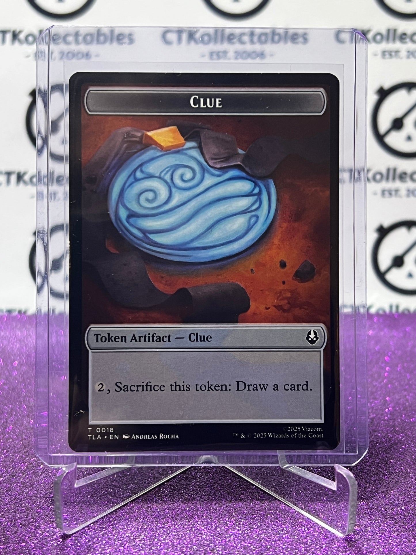 2025 MAGIC THE GATHERING AVATAR  THE LAST AIRBENDER ALLY/CLUE # T 0007/0018 NON-FOIL TOKEN CARD
