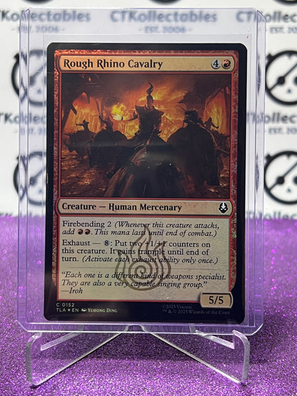 2025 MAGIC THE GATHERING AVATAR THE LAST AIRBENDER ROUGH RHINO CAVALRY # C 0152 FOIL CREATURE CARD