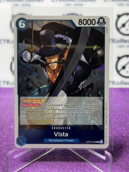 2025 ONE PIECE CARRYING ON HIS WILL VISTA # OP13-046 R FOIL ENGLISH TRADING GAME CARD