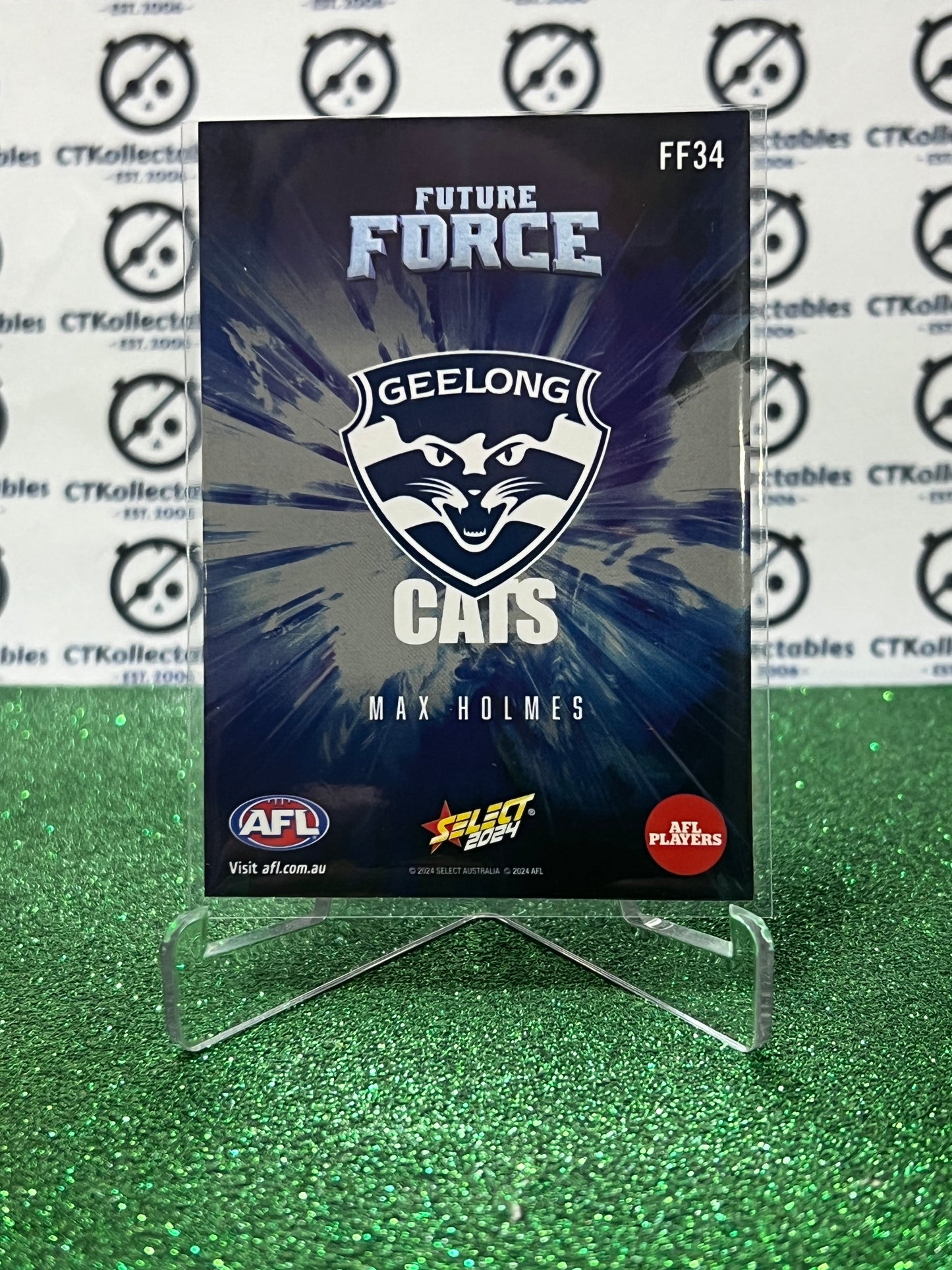 2024 AFL SELECT FOOTY STARS MAX HOLMES # FF34 FUTURE FORCE GEELONG CATS