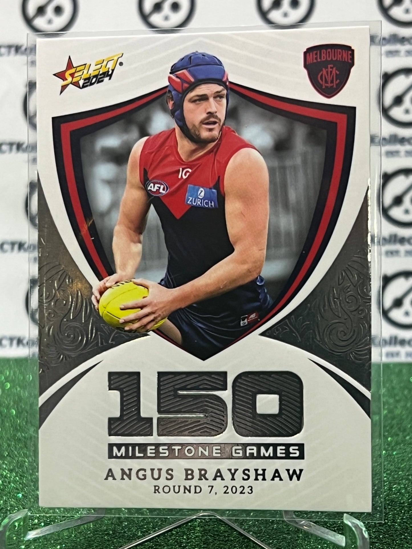 2024 AFL SELECT FOOTY STARS ANGUS BRAYSHAW # MG62 MILESTONE MELBOURNE DEMONS