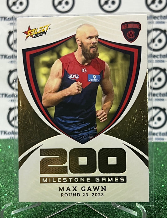 2024 AFL SELECT FOOTY STARS MAX GAWN # MG68 MILESTONE MELBOURNE DEMONS