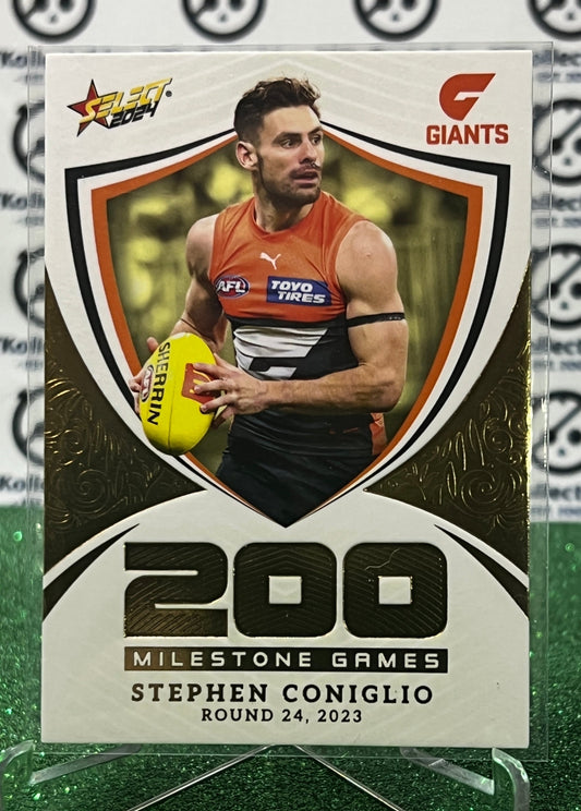 2024 AFL SELECT FOOTY STARS STEPHEN CONIGLIO # MG49 MILESTONE GWS GIANTS