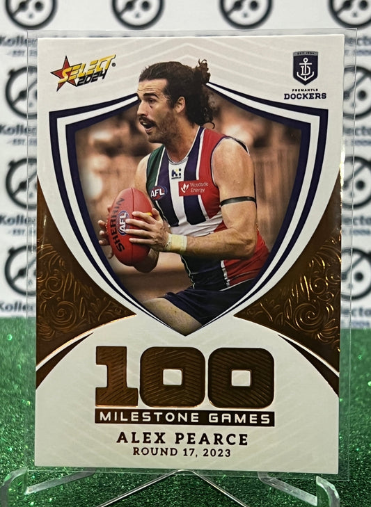 2024 AFL SELECT FOOTY STARS ALEX PEARCE # MG36 MILESTONE FREMANTLE DOCKERS