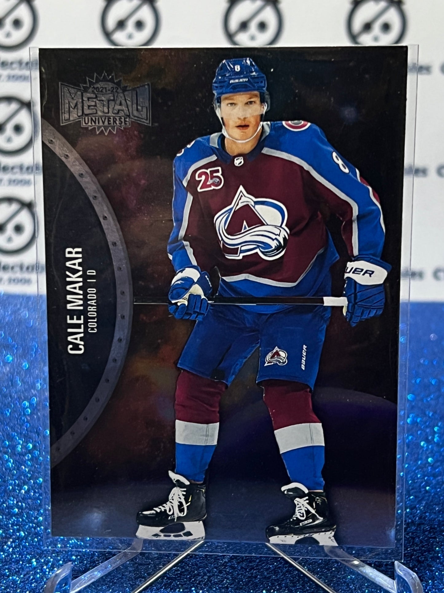 2021-22 SKYBOX METAL CALE MAKAR # 45 COLORADO AVALANCHE HOCKEY CARD