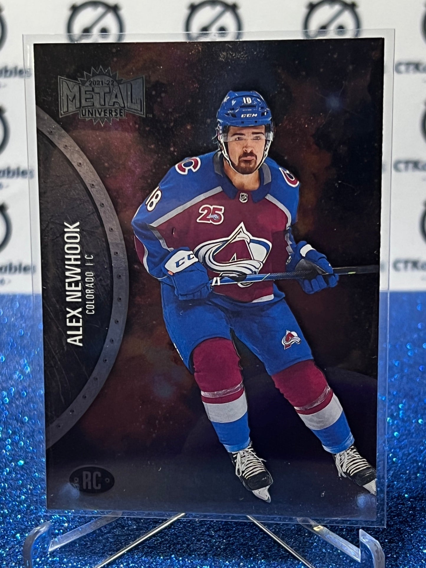 2021-22 SKYBOX METAL ALEX NEWHOOK # 180 ROOKIE COLORADO AVALANCHE HOCKEY CARD