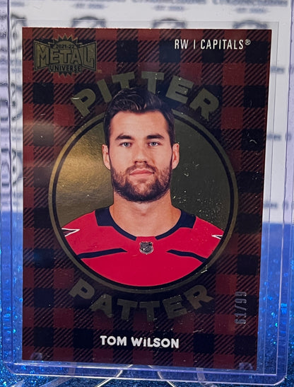 2021-22 SKYBOX METAL TOM WILSON # PP-17 PITTER PATTER /99 WASHINGTON CAPITALS HOCKEY CARD