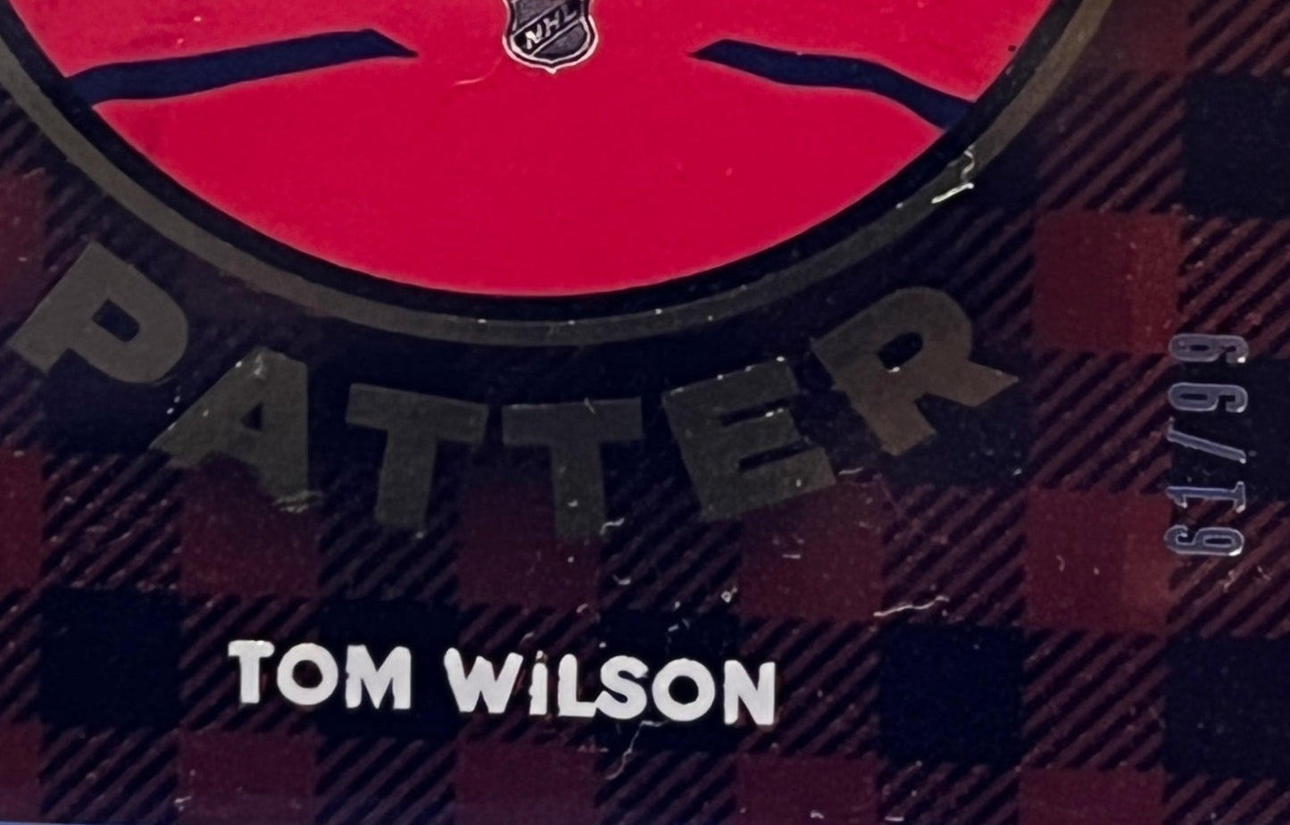 2021-22 SKYBOX METAL TOM WILSON # PP-17 PITTER PATTER /99 WASHINGTON CAPITALS HOCKEY CARD
