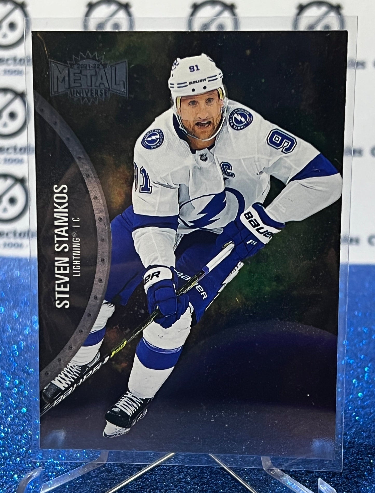 2021-22 SKYBOX METAL STEVEN STAMKOS # 79 TAMPA BAY LIGHTNING HOCKEY CARD