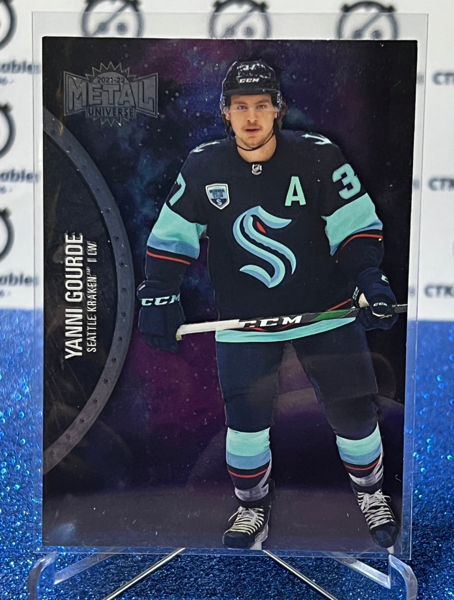 2021-22 SKYBOX METAL YANNI GOURDE # 41 SEATTLE KRAKEN NHL HOCKEY CARD