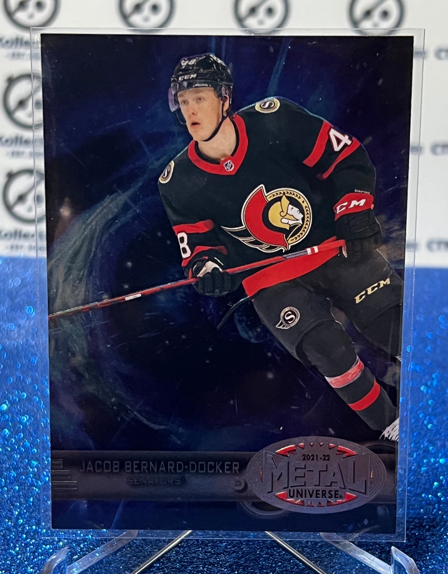 2021-22 SKYBOX METAL JACOB BERNARD-DOCKER # R-37 RETRO ROOKIE OTTAWA SENATORS NHL HOCKEY CARD