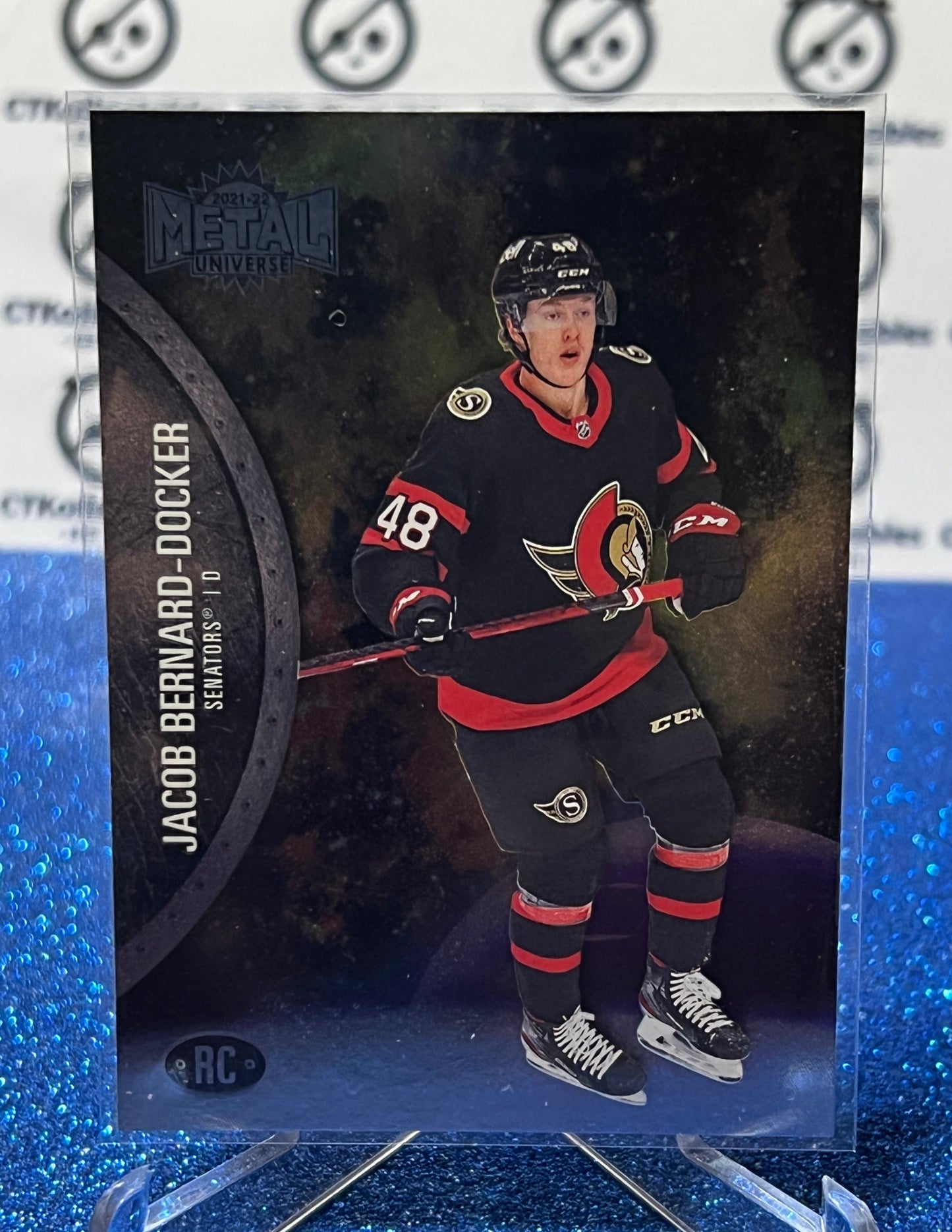 2021-22 SKYBOX METAL JACOB BERNARD-DOCKER # 163 ROOKIE OTTAWA SENATORS NHL HOCKEY CARD