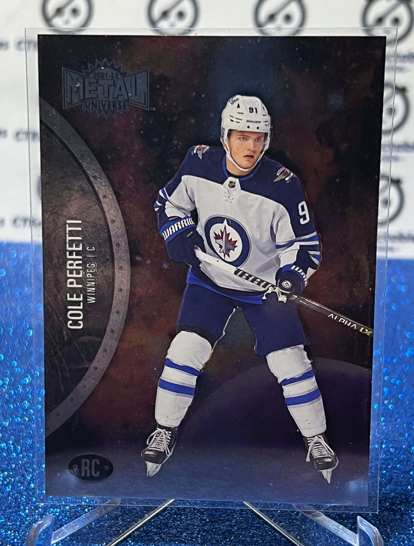 2021-22 SKYBOX METAL COLE PERFETTI #183 ROOKIE WINNIPEG JETS NHL HOCKEY CARD