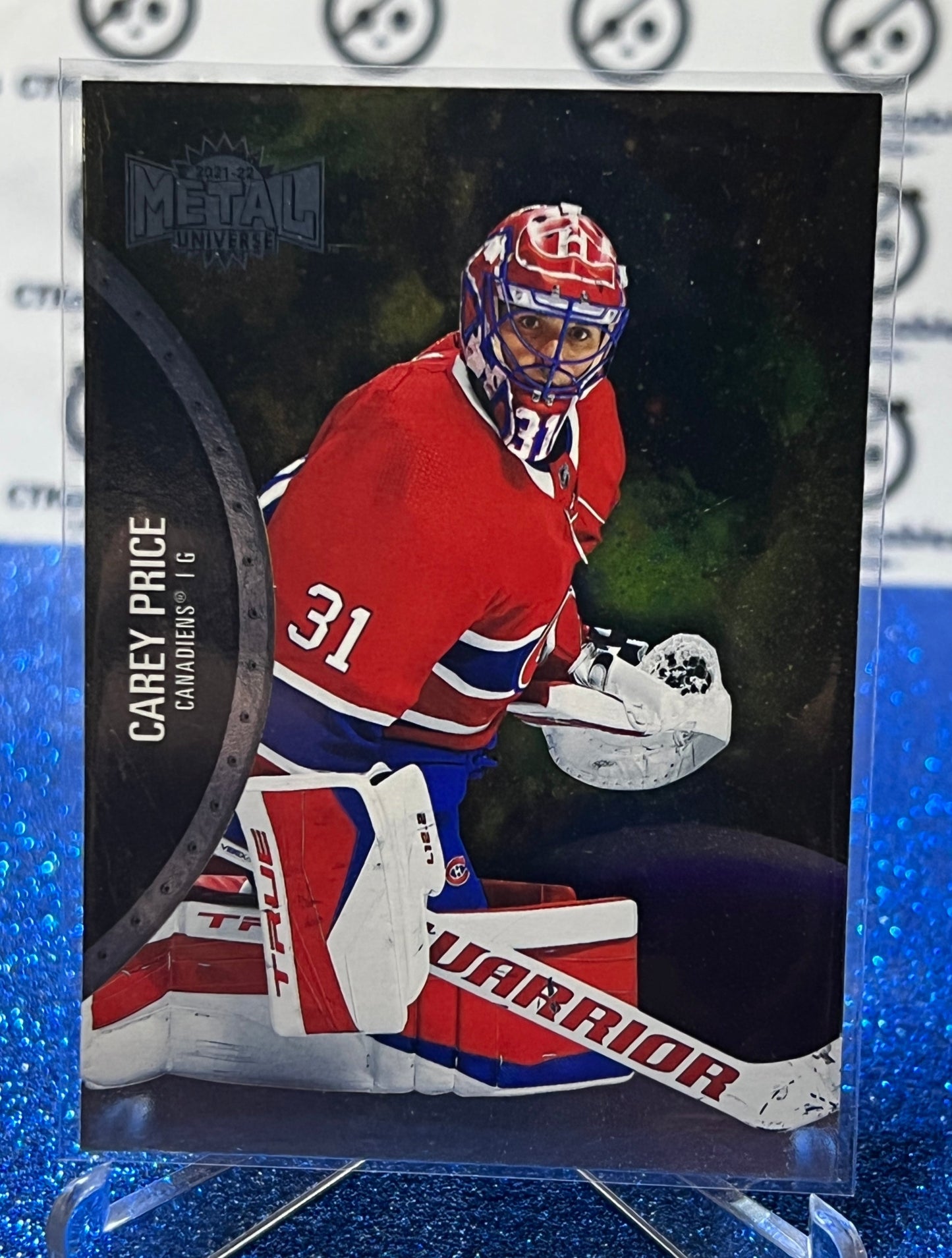 2021-22 SKYBOX METAL CAREY PRICE # 60 MONTREAL CANADIENS NHL HOCKEY CARD