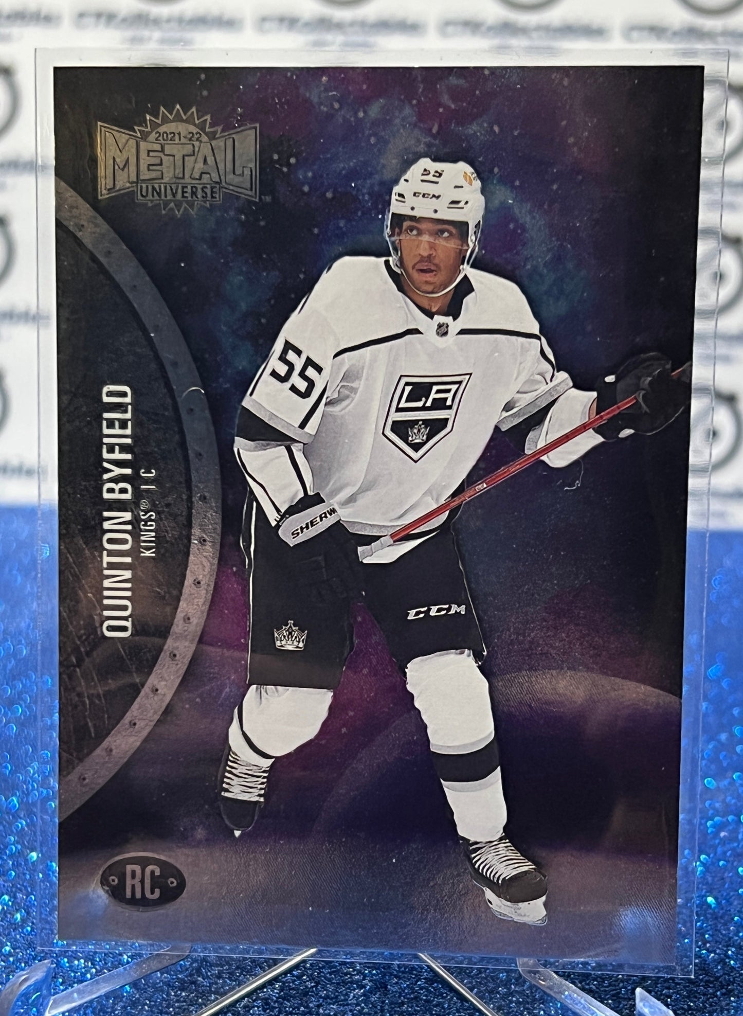 2021-22 SKYBOX METAL QUINTON BYFIELD # 151 ROOKIE LA KINGS NHL HOCKEY CARD