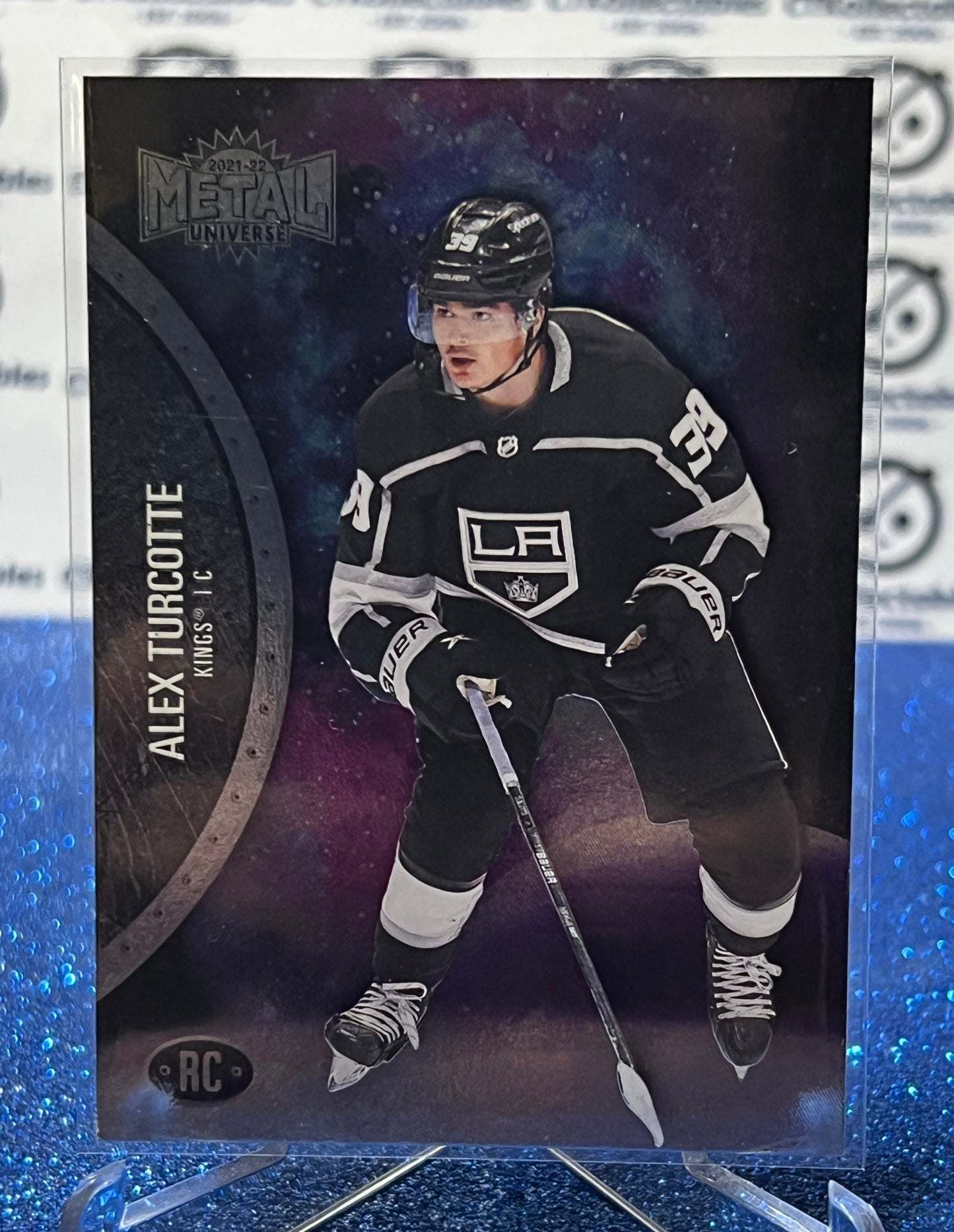 2021-22 SKYBOX METAL ALEX TURCOTTE # 192 ROOKIE LA KINGS NHL HOCKEY CARD