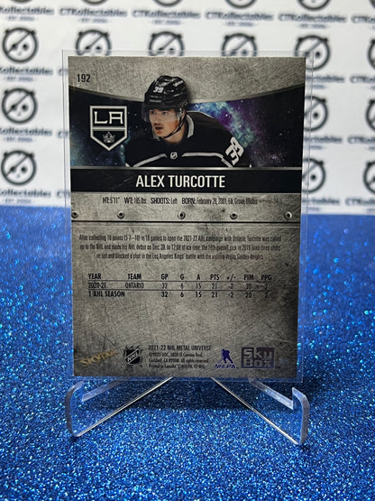 2021-22 SKYBOX METAL ALEX TURCOTTE # 192 ROOKIE LA KINGS NHL HOCKEY CARD