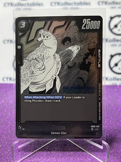 DRAGON BALL SUPER MANGA BOOSTER 02 DRUM # SB02-057 UC FOIL GAME CARD 2025