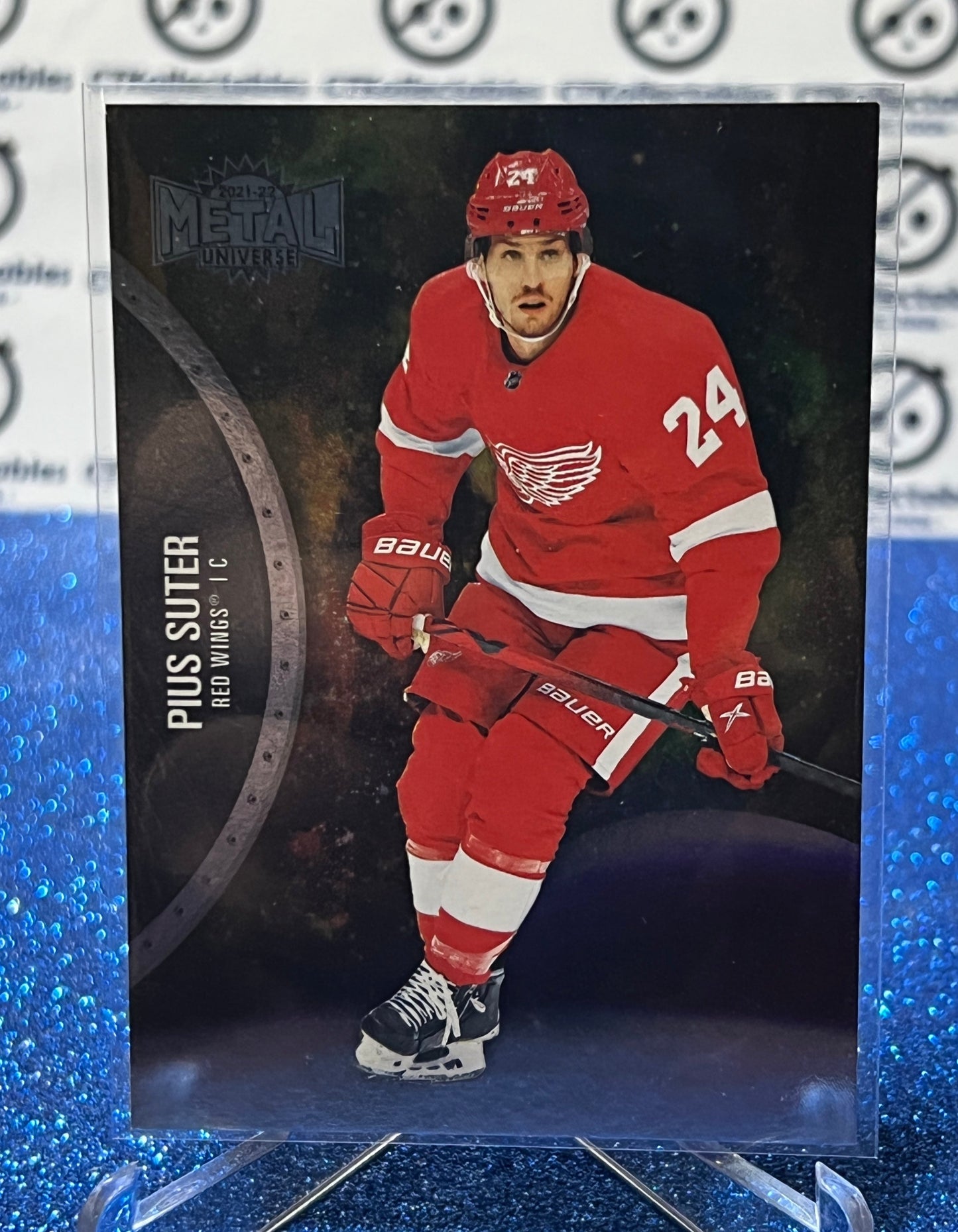 2021-22 SKYBOX METAL PIUS SUTER # 37 ROOKIE DETROIT RED WINGS NHL HOCKEY CARD