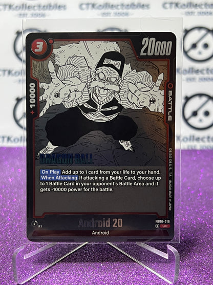DRAGON BALL SUPER MANGA BOOSTER 02 ANDROID 20 # FB06-016 UC FOIL GAME CARD 2025