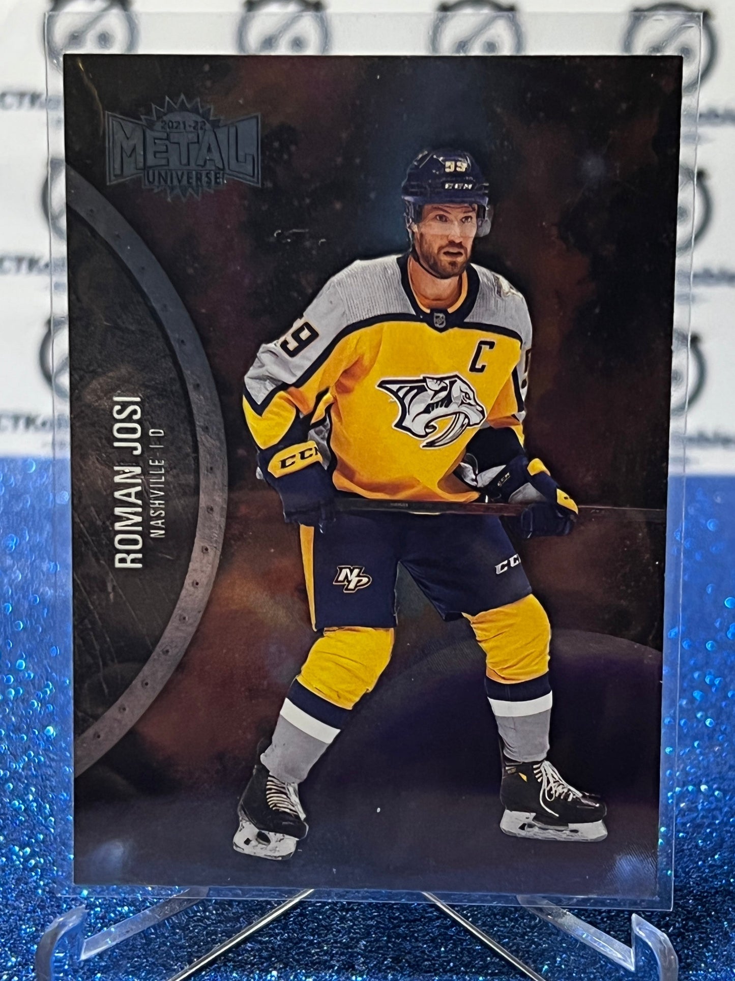 2021-22 SKYBOX METAL ROMAN JOSI # 129 NASHVILLE PREDATORS NHL HOCKEY CARD