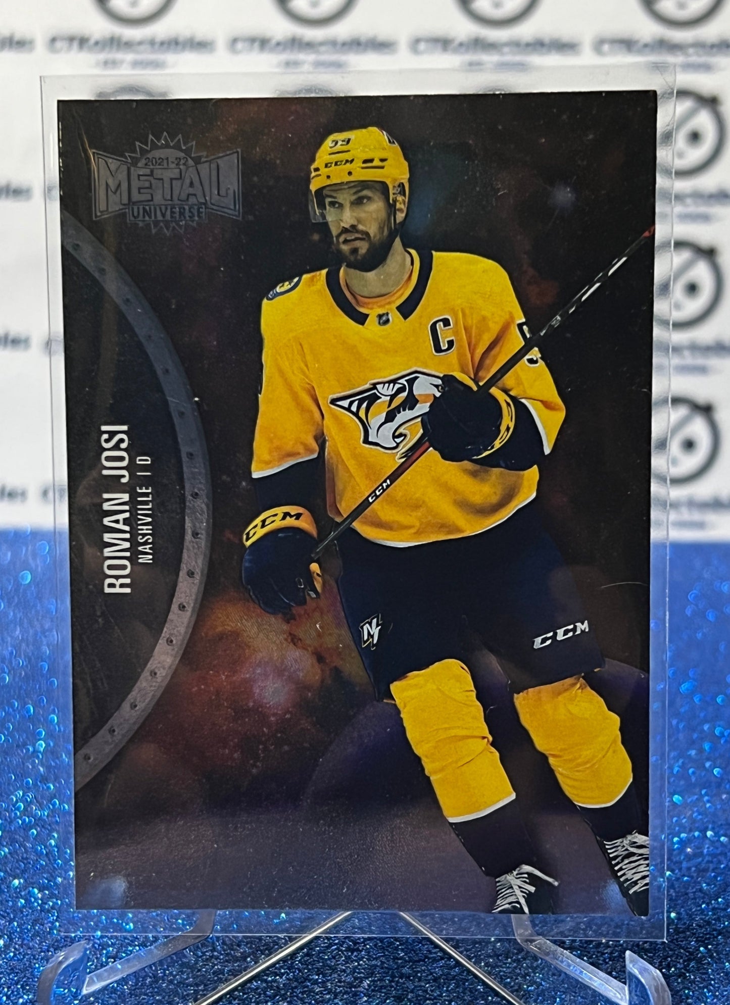 2021-22 SKYBOX METAL ROMAN JOSI # 26 NASHVILLE PREDATORS NHL HOCKEY CARD