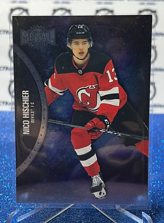 2021-22 SKYBOX METAL NICO HISCHIER # 16  NEW JERSEY DEVILS  NHL HOCKEY CARD