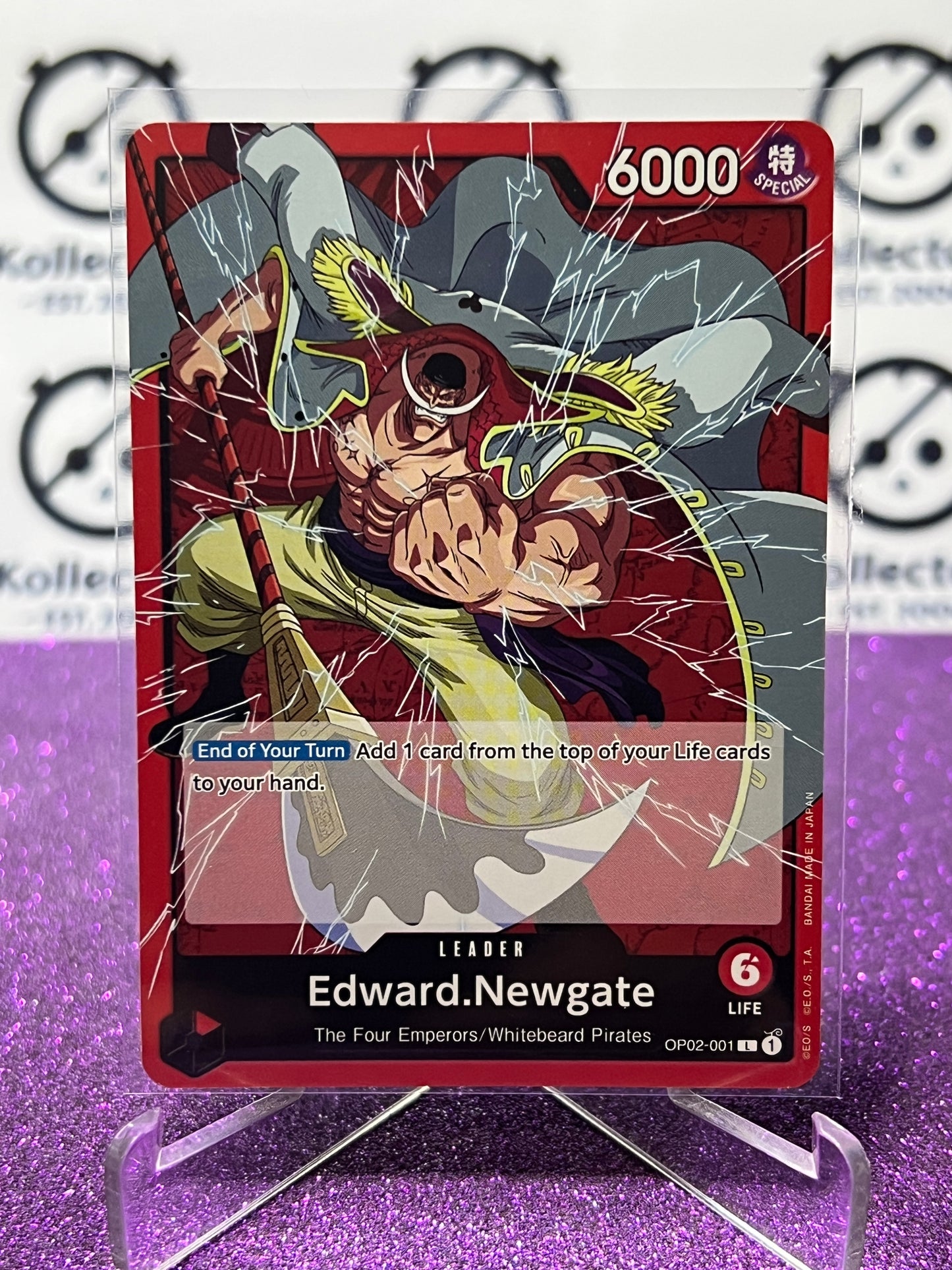 2023 PARAMOUNT WAR  ONE PIECE EDWARD.NEWGATE # OP02-001 L ENGLISH TRADING GAME CARD
