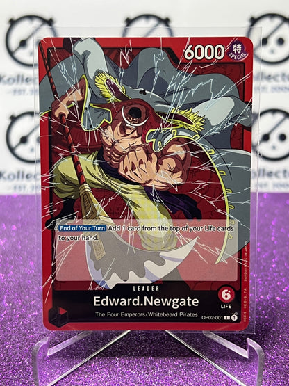 2023 PARAMOUNT WAR  ONE PIECE EDWARD.NEWGATE # OP02-001 L ENGLISH TRADING GAME CARD