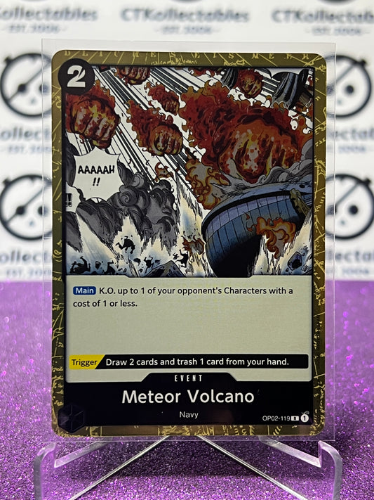 2023 PARAMOUNT WAR  ONE PIECE METEOR VOLCANO # OP02-119 R ENGLISH TRADING GAME CARD