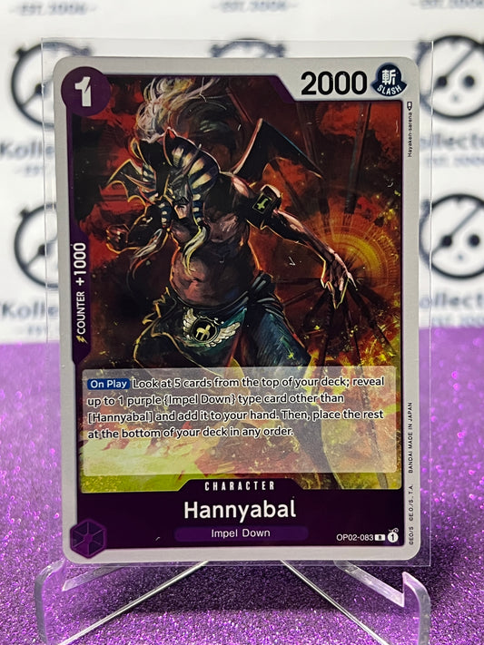 2023 PARAMOUNT WAR  ONE PIECE HANNYABAL # OP02-083 R ENGLISH TRADING GAME CARD