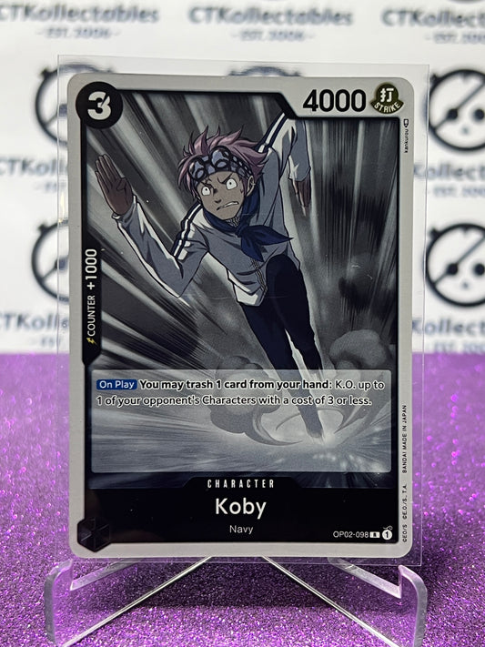 2023 PARAMOUNT WAR  ONE PIECE KOBY # OP02-098 R ENGLISH TRADING GAME CARD