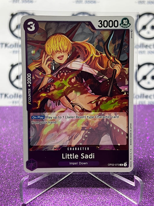 2023 PARAMOUNT WAR  ONE PIECE LITTLE SADI # OP02-073 R ENGLISH TRADING GAME CARD