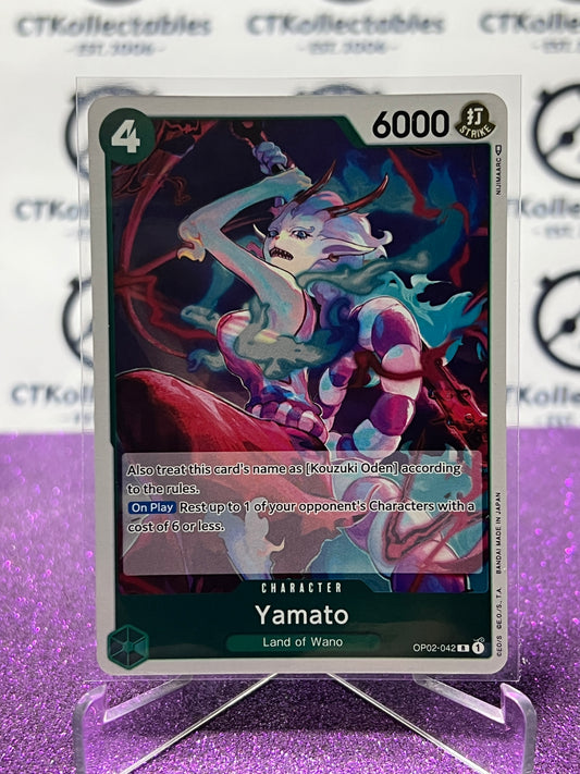 2023 PARAMOUNT WAR  ONE PIECE YAMATO # OP02-042 R ENGLISH TRADING GAME CARD