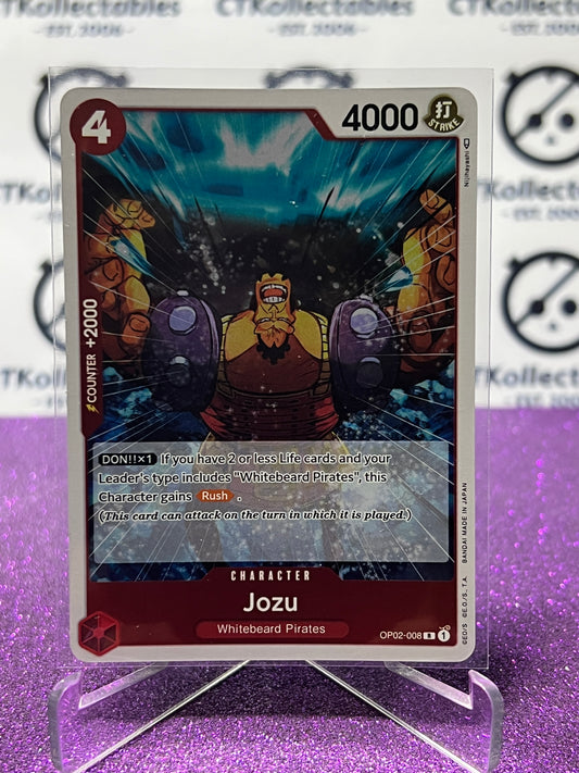 2023 PARAMOUNT WAR  ONE PIECE JOZU # OP02-008 R ENGLISH TRADING GAME CARD