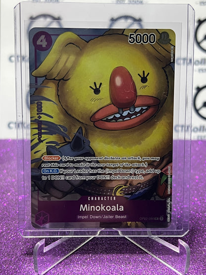 2023 PARAMOUNT WAR  ONE PIECE MINOKOALA # OP02-086 UC ALT ART ENGLISH TRADING GAME CARD